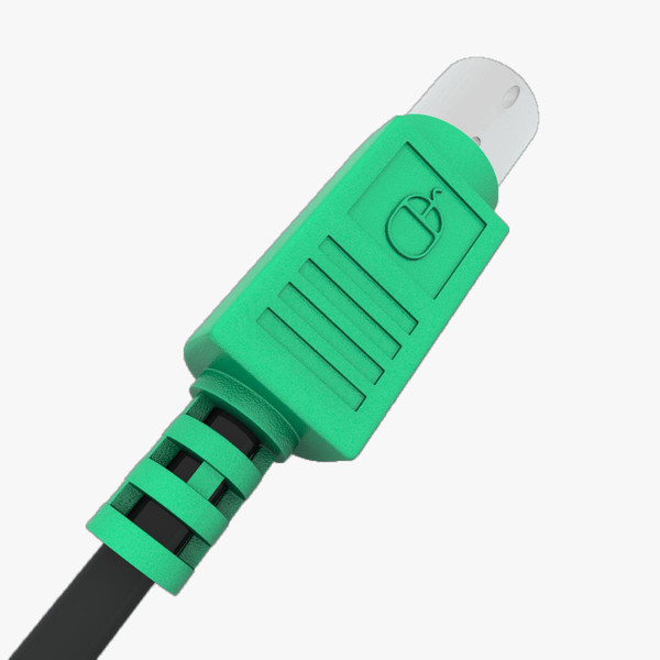 mouse ps2 connector 3d 3ds - Mouse PS2 Connector by PROmax_